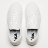 NY CLASSIC WHITE MONOCHROME SNEAKERS - HIKIS