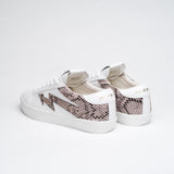 WHITE & ANIMAL PRINT FOXY SNEAKERS - HIKIS