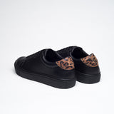 PERFECT BLACK ANIMAL PRINT  DRESSY SNEAKERS - HIKIS