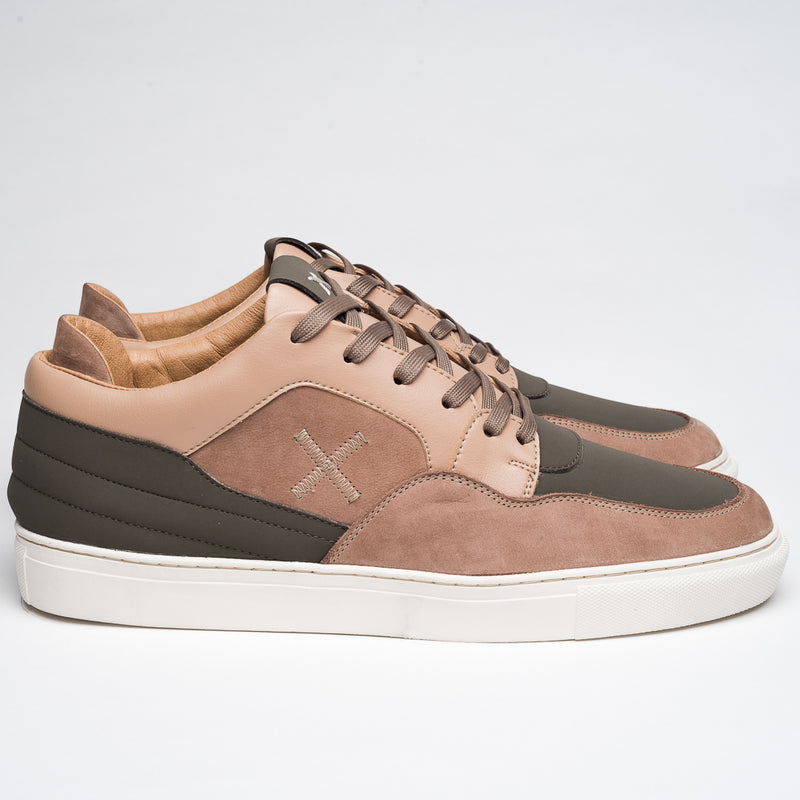 BEIGE & MILITARY  BUNKERS SNEAKERS - HIKIS