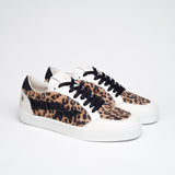 ANIMAL PRINT & BLACK GLITTER MERCURY L/F SNEAKERS - HIKIS