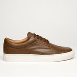 LUXURY BROWN VEGAN KRYPTON SNEAKERS