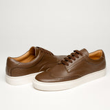 LUXURY BROWN VEGAN KRYPTON SNEAKERS - HIKIS